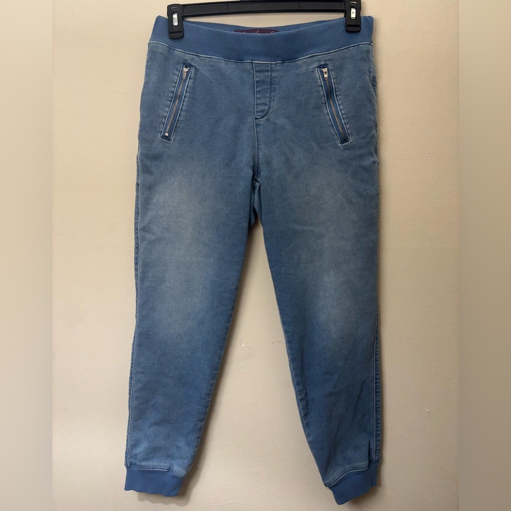 Gloria Vanderbilt Denim Jogger Jeans Elastic Waist Pull On Blue Stretch